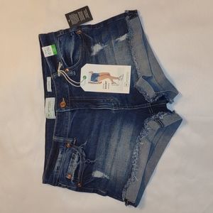 𝅺REgeneration by Celebrity Pink Mid Rise Distressed Denim Shorts
